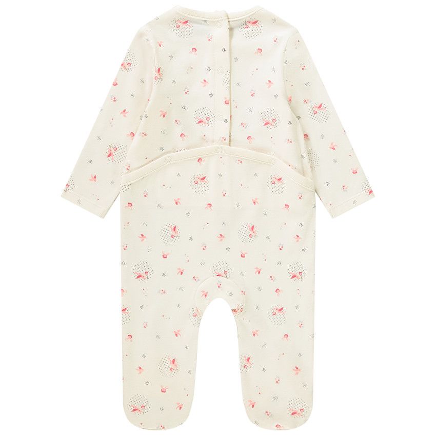 Lot de 2 dors-bien fantaisie Oiseaux pour bébé fille - Ecru