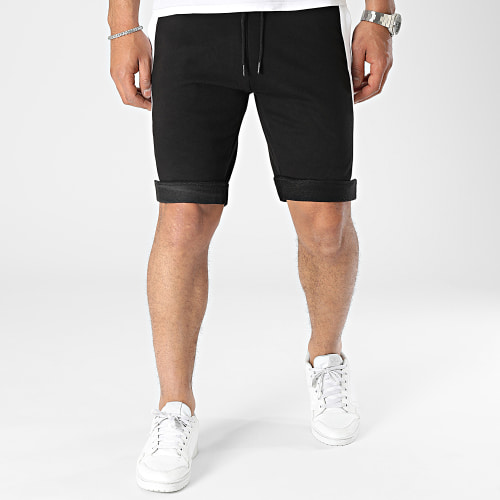 Short Jogging A Bandes Vunkan Noir Blanc