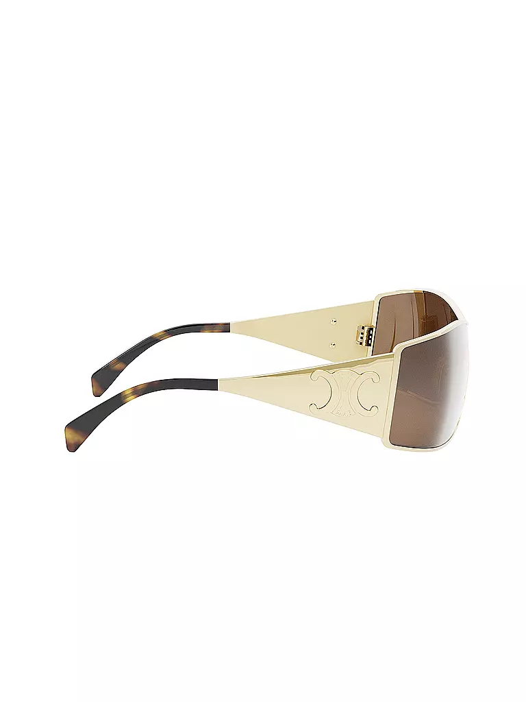 CELINE Maxi Metal Triomphe goldene Mask Sonnenbrille gold