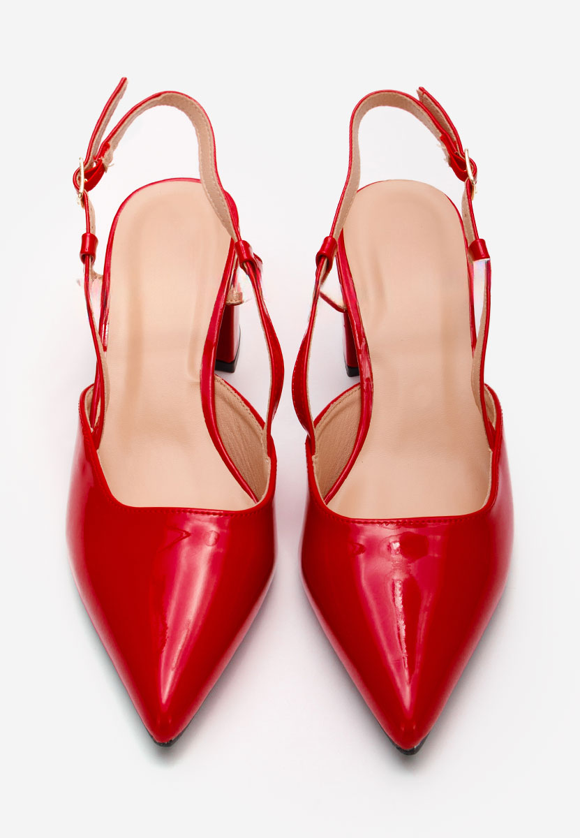 Chaussures slingback rouges Marla
