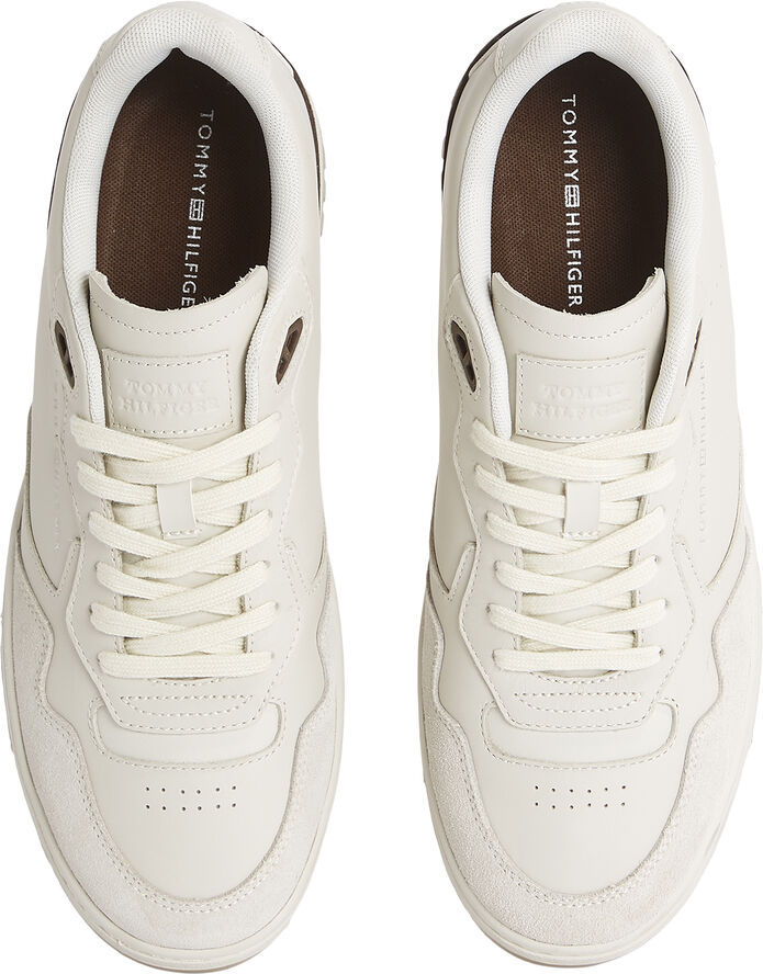 Tommy Hilfiger TH BASKET STREET LEATHER Alabaster