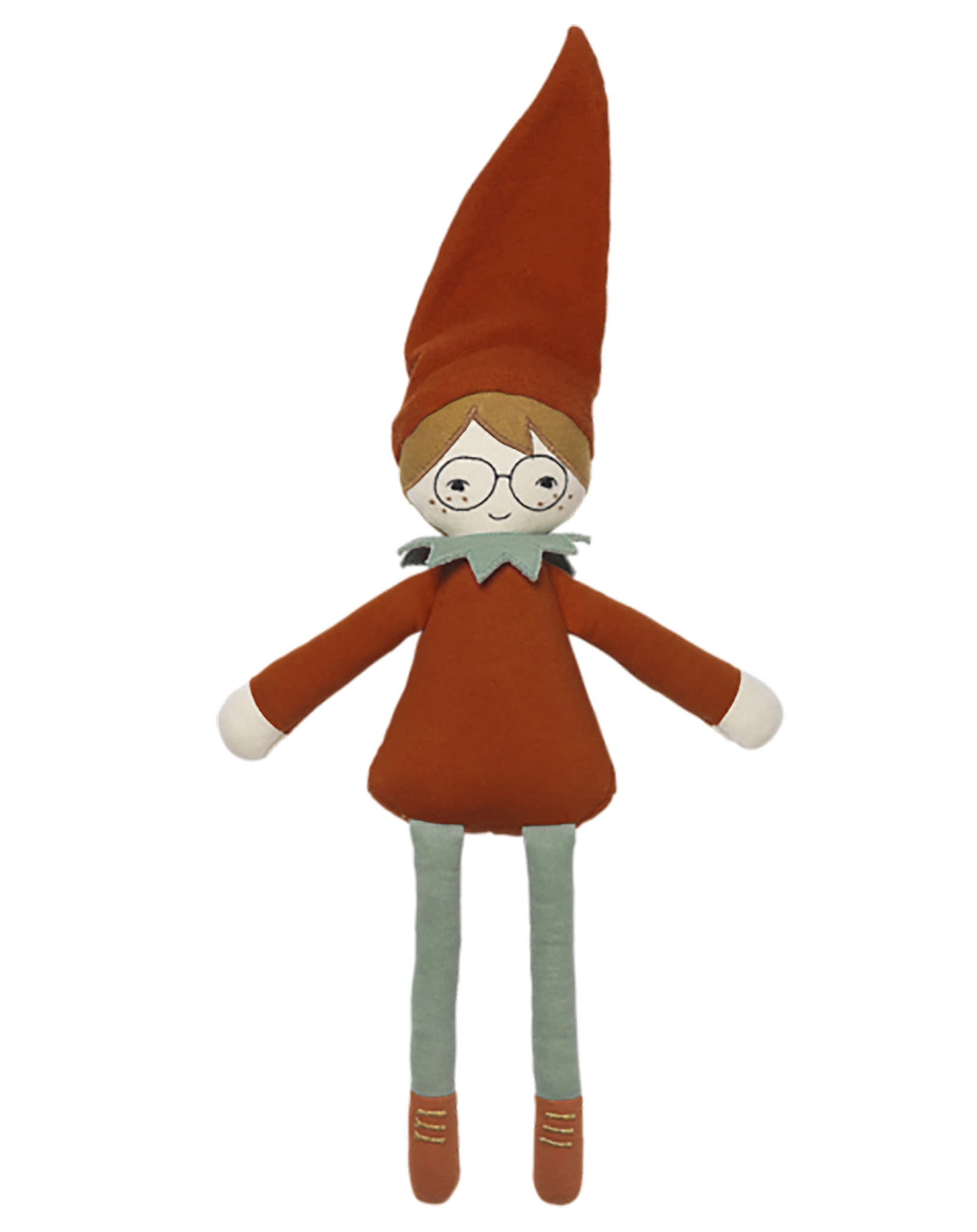 Stoff-Puppe CHRISTMAS ELF (30cm) in rot