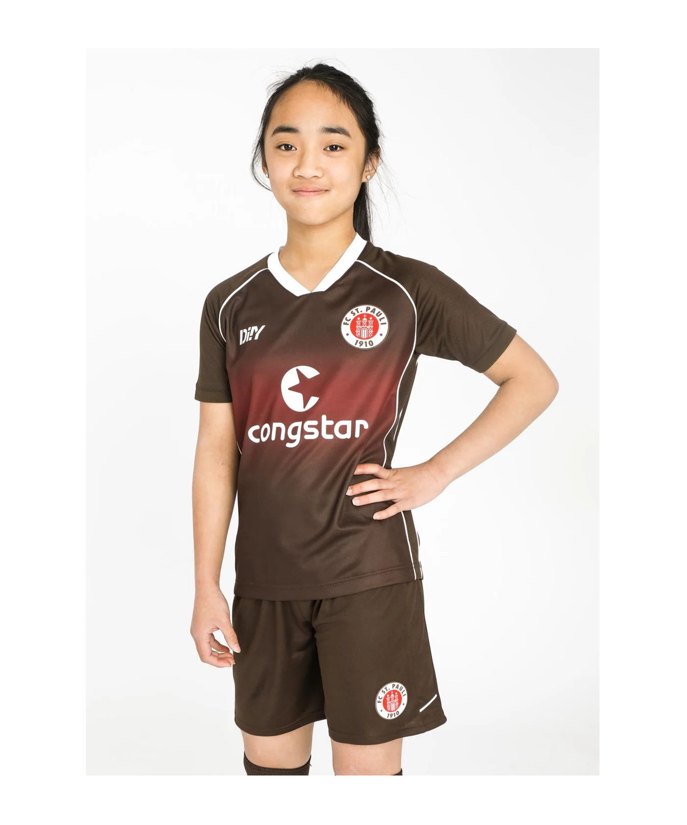 DIIY FC St. Pauli Trikot Home 2023/2024 Kids Braun