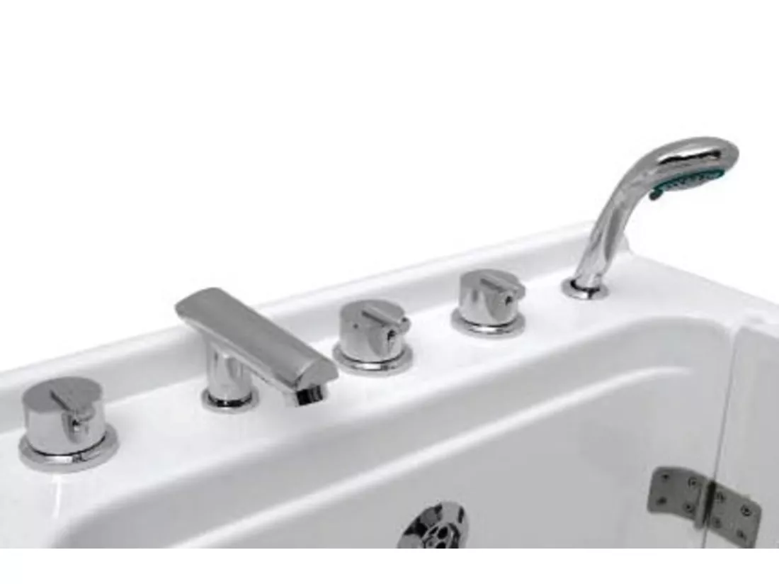 Baignoire à porte KASTRAKI 151x75x61 cm droit ou gauche - Porte & Robinetterie: droit