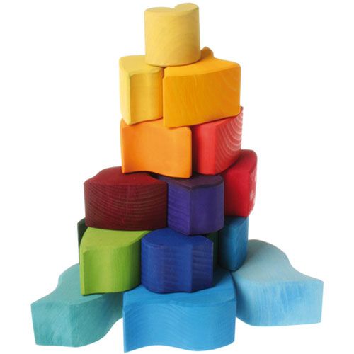 Grimm's houten blokkenpuzzel ammoniet - 23st