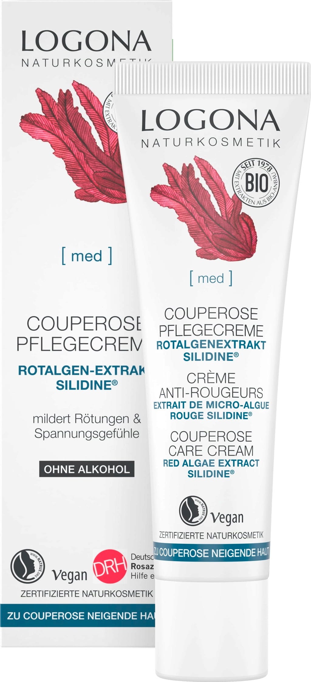 LOGONA  med Couperose Creme für Tag & Nacht, 30 ml