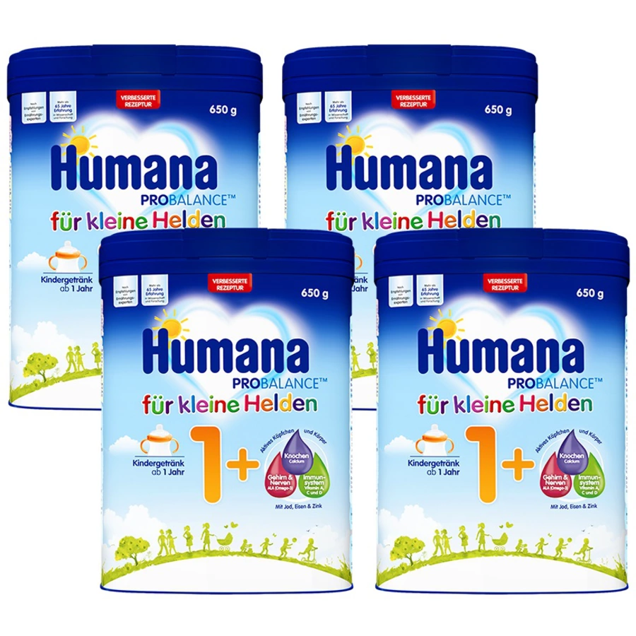 Humana Kindergetränk 1+ 4x 650 g ab dem 1. Jahr