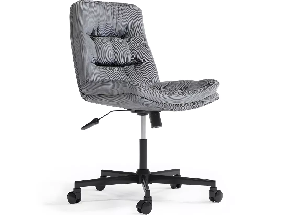 Chaise de Bureau Rembourrée - Pivotante - Hera Gris foncé