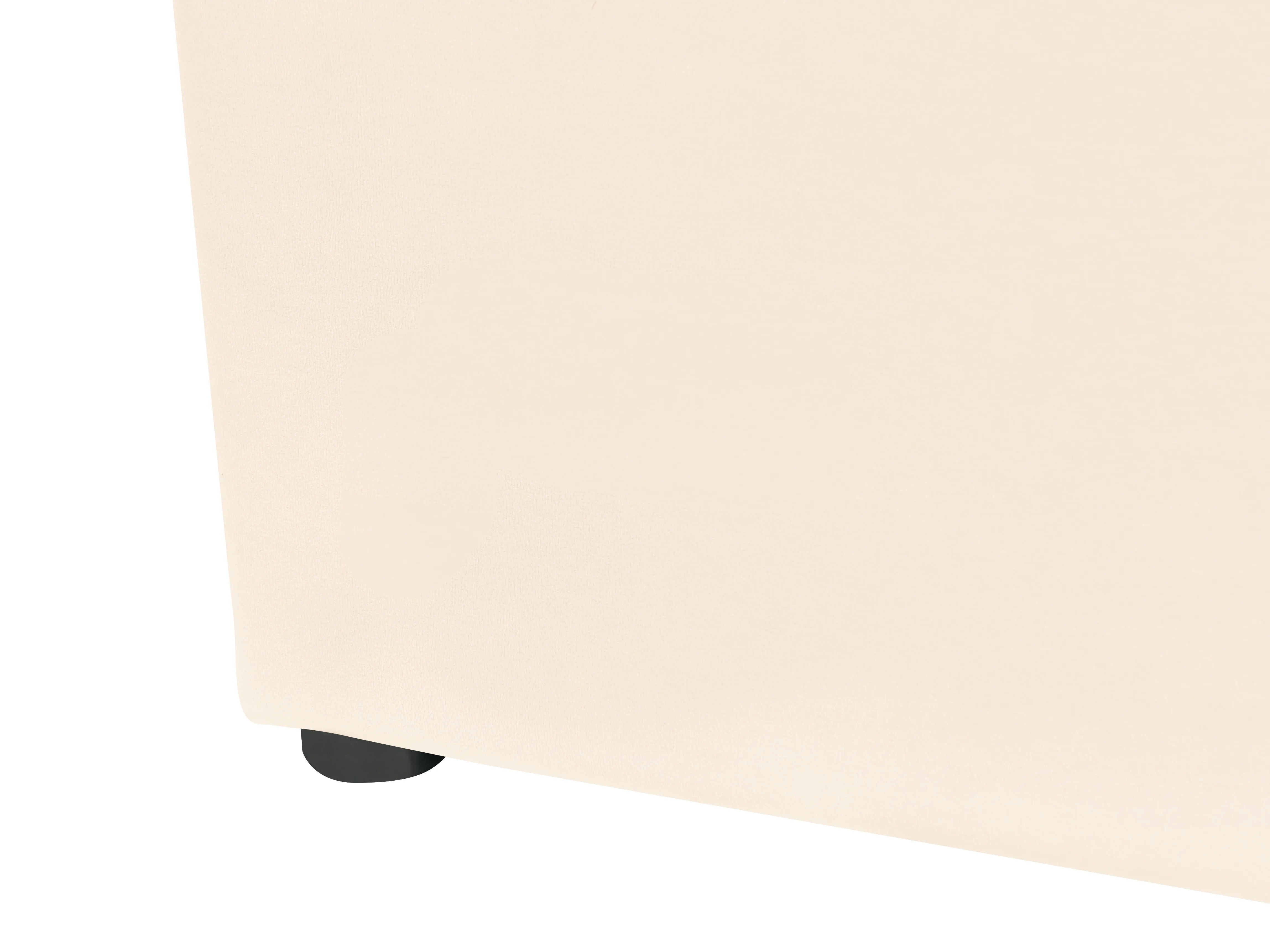 Bed met opbergruimte Fluweel LUBBON 160 x 200 cm Gebroken wit
