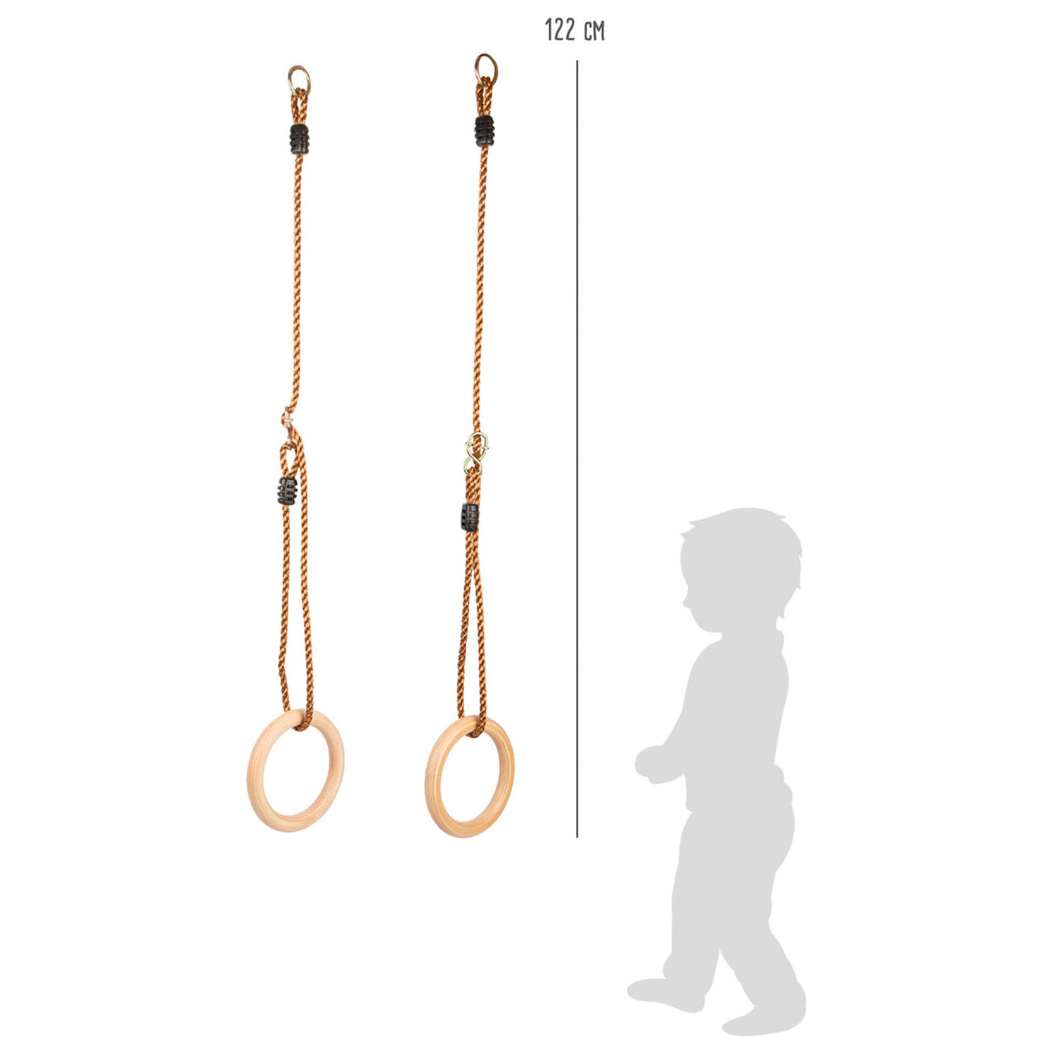 Small Foot-Houten Gymnastiek Ringen