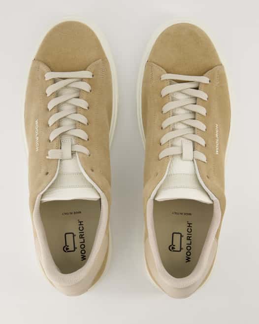 Woolrich Classic Court Sneaker in Beige