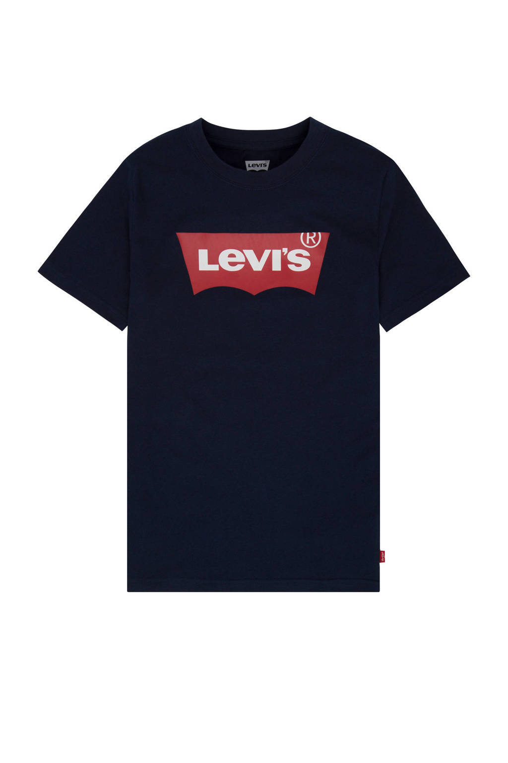 Levi's T-shirt Batwing met logo donkerblauw