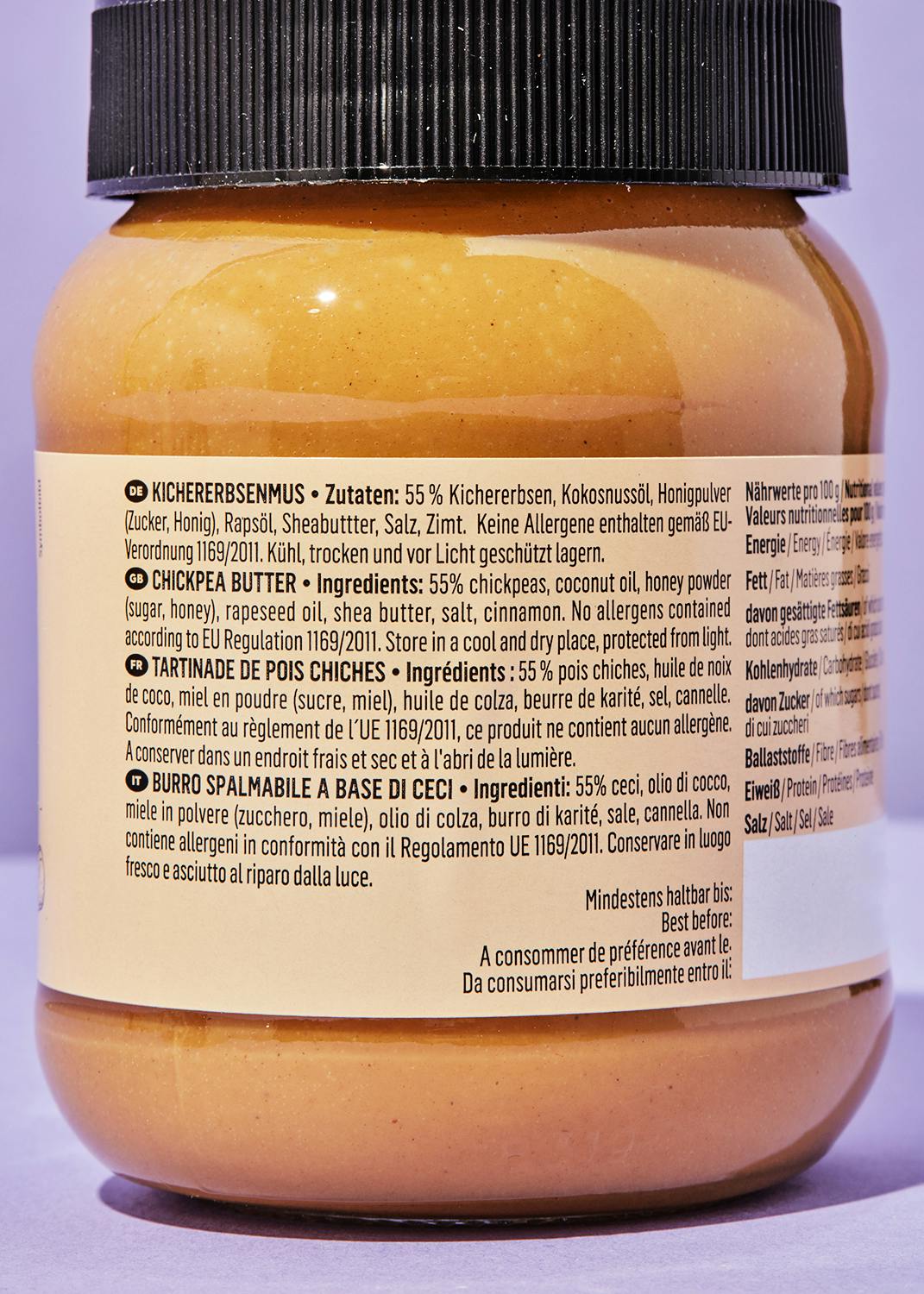 Süßer Kichererbsenaufstrich 380 g