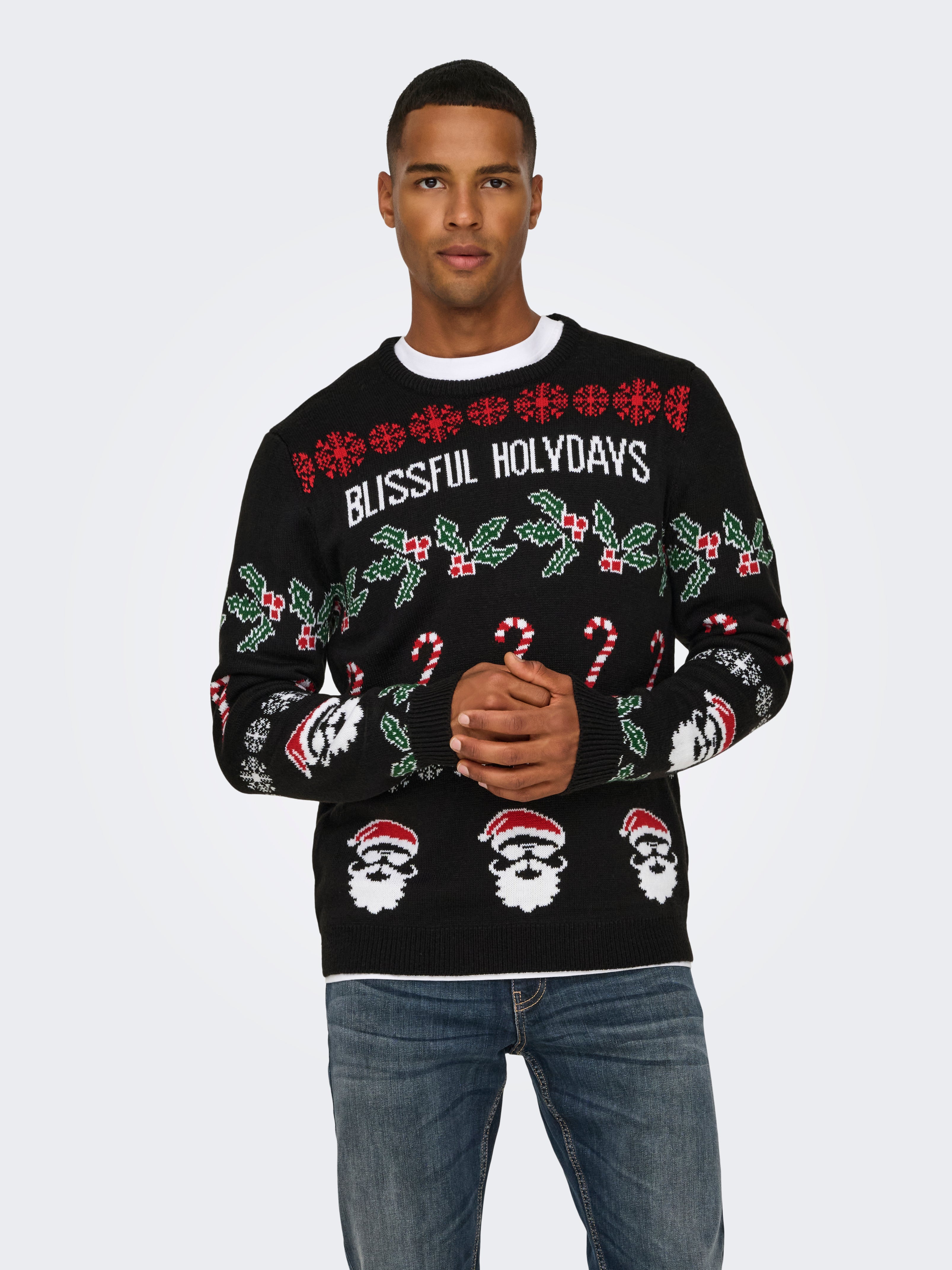 ONSXMAS Pullover Black