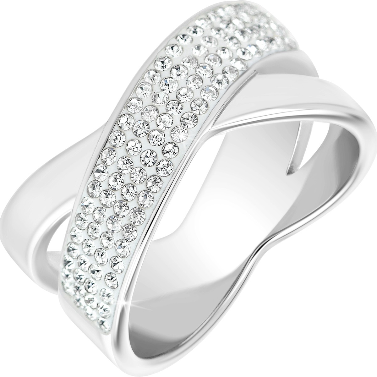Bague - Acier inoxydable & cristaux