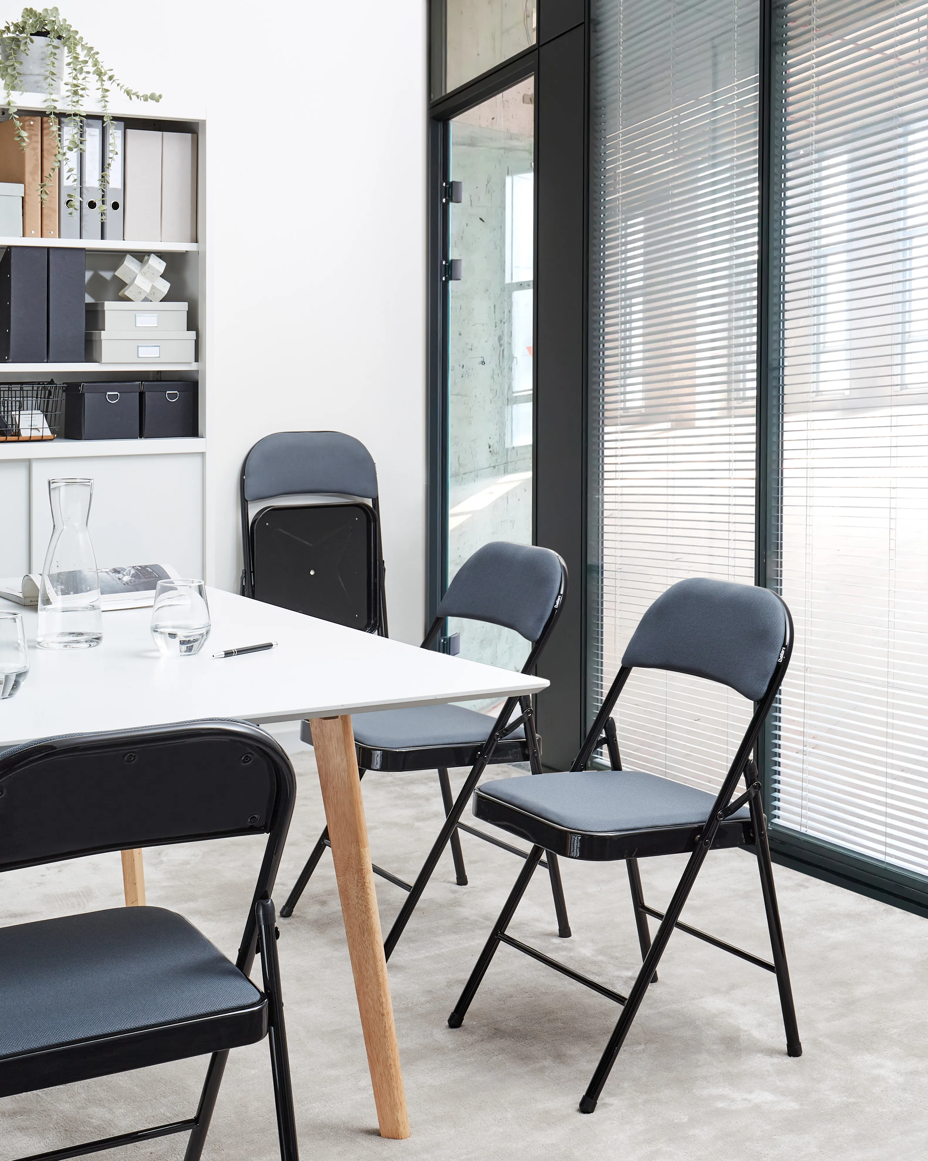 Set van 4 klapstoelen SPARKS Donkergrijs