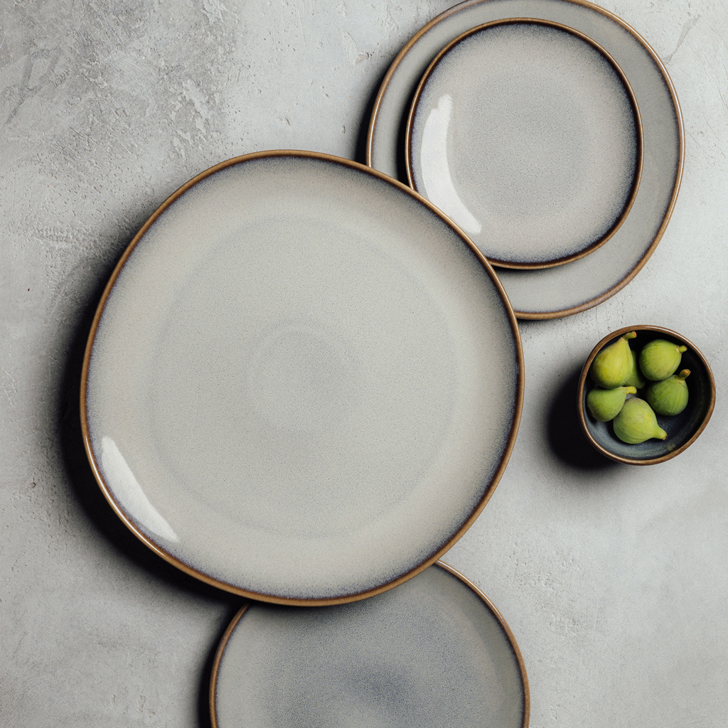 Servierplatte LAVE beige
