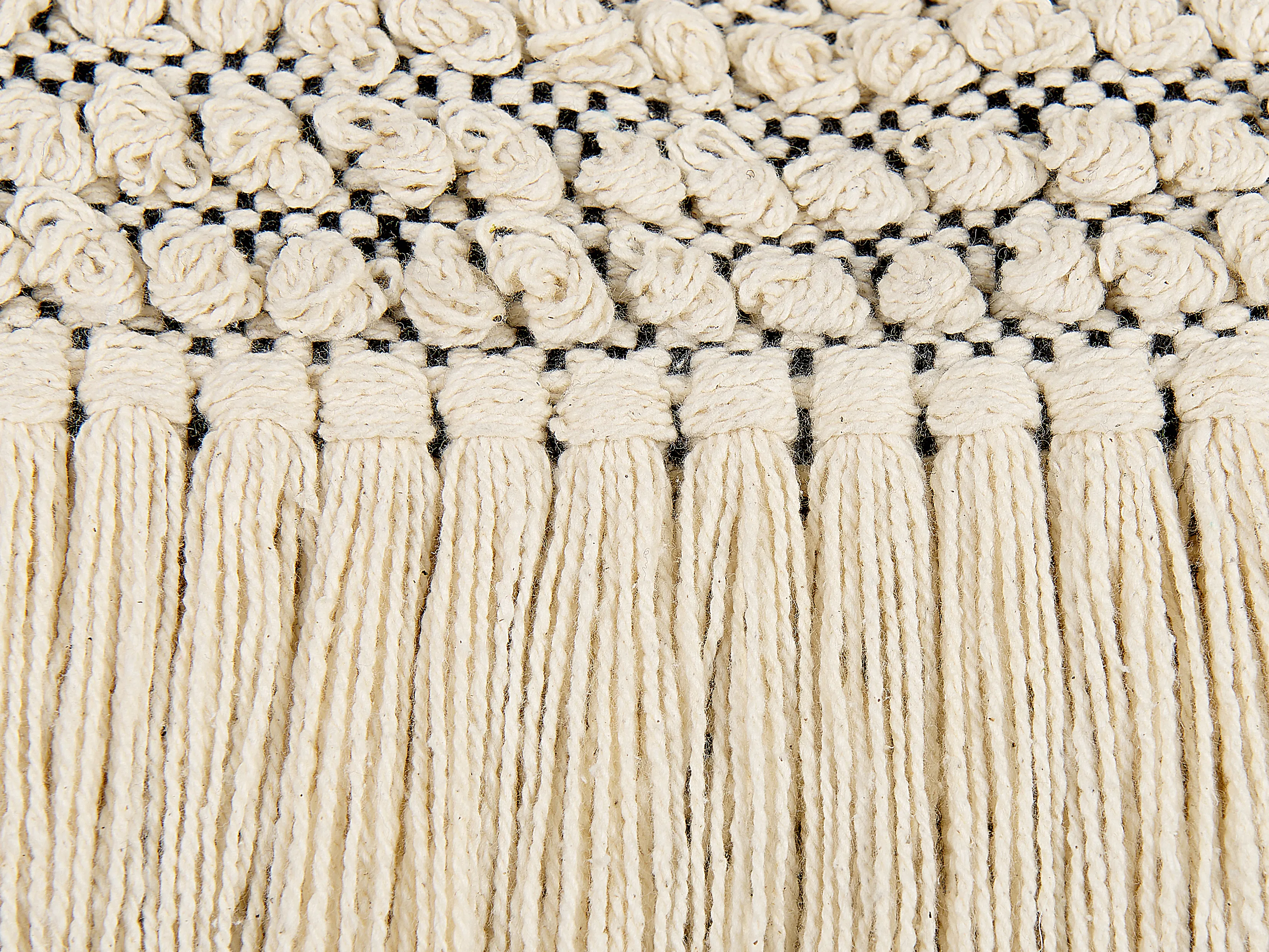Set van 2 sierkussens IRESINE Katoen 45 x 45 cm Beige geometrisch patroon