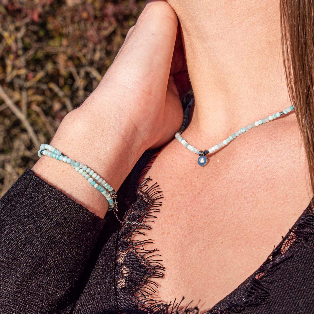 Bracelet Lumia en pierres naturelles Amazonite