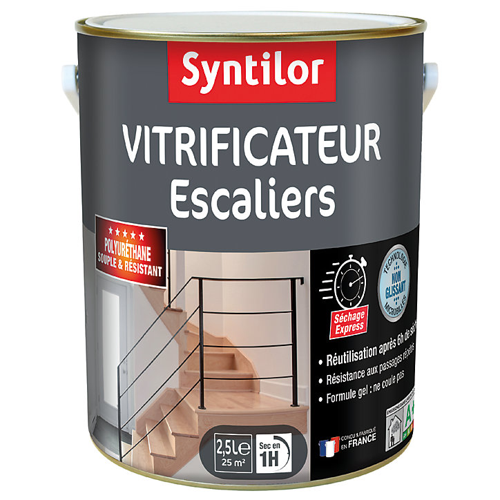 Vitrificateur Syntilor Escaliers chêne satin 2,5L
