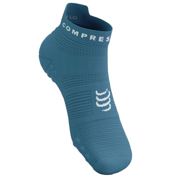 Chaussette running COMPRESSPORT PRO RACING SOCKS V4.0 RUN LOW NIAGARA BLUE/WHITE
