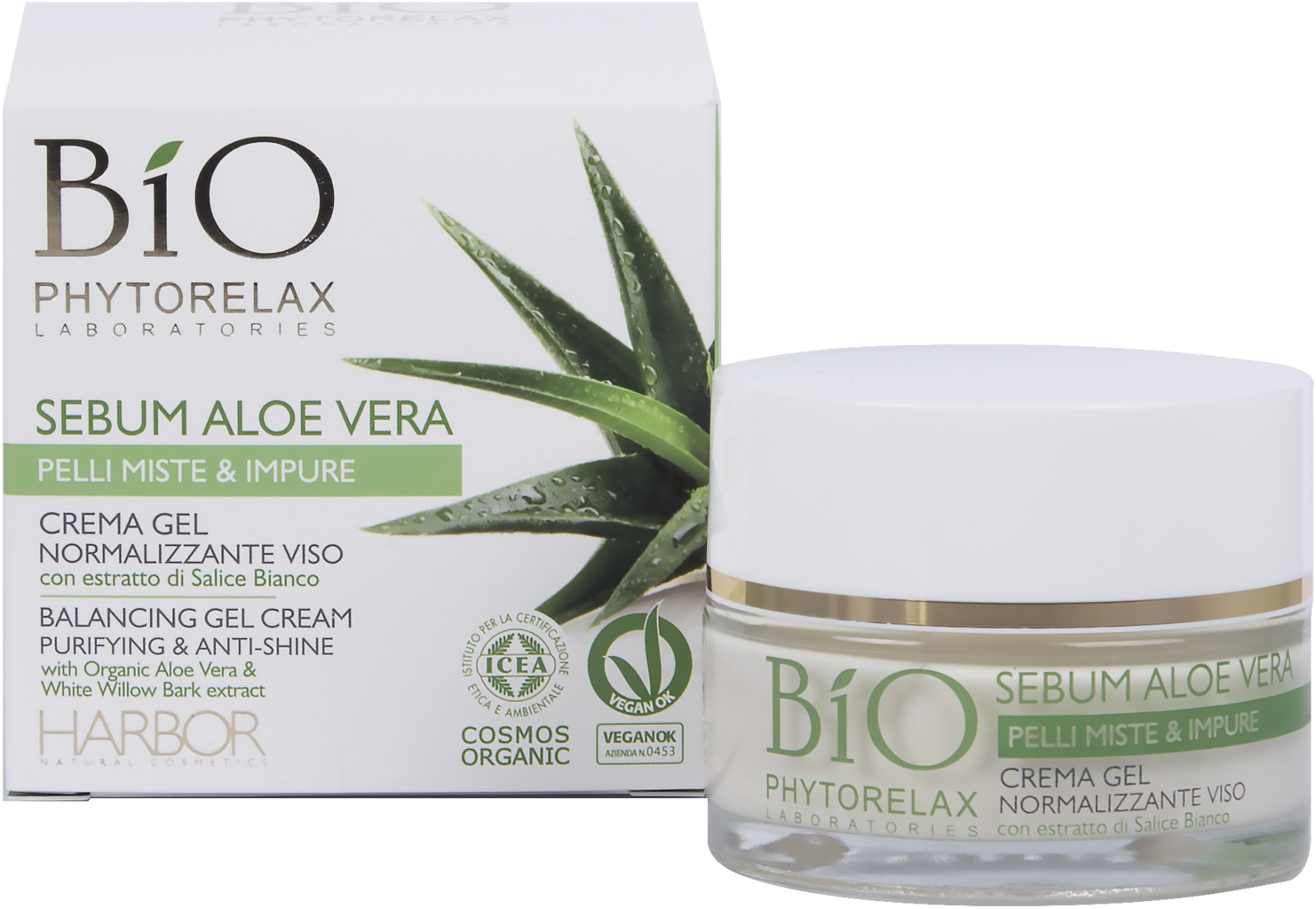 PHYTORELAX LABORATORIES  Sebum Aloe Vera Balancing Gel Cream, 50 ml