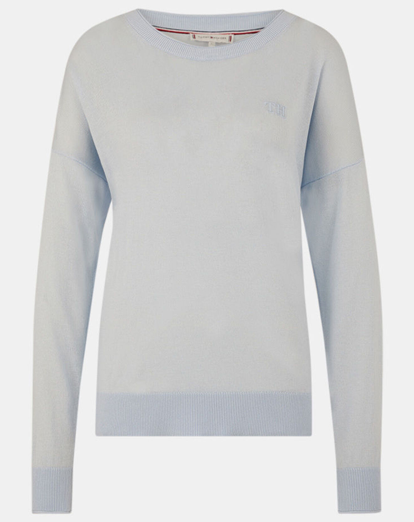 Tommy Hilfiger Pull en Laine mélangée bleu clair