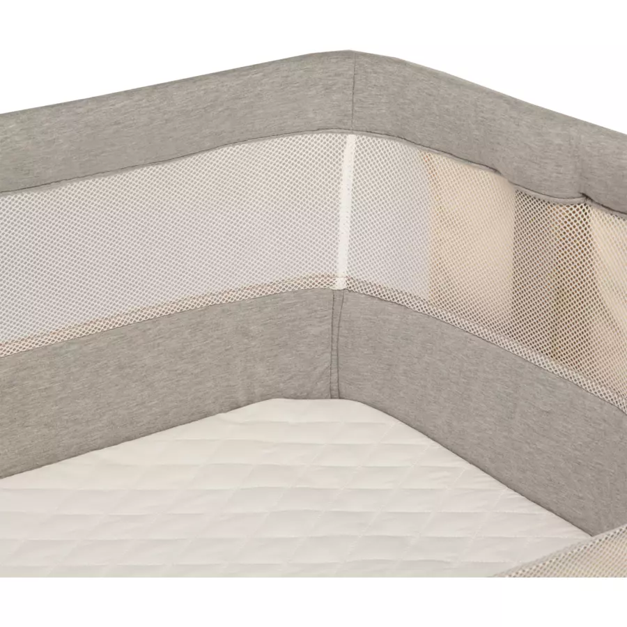 lionelo Beistellbett Leonie grey stone