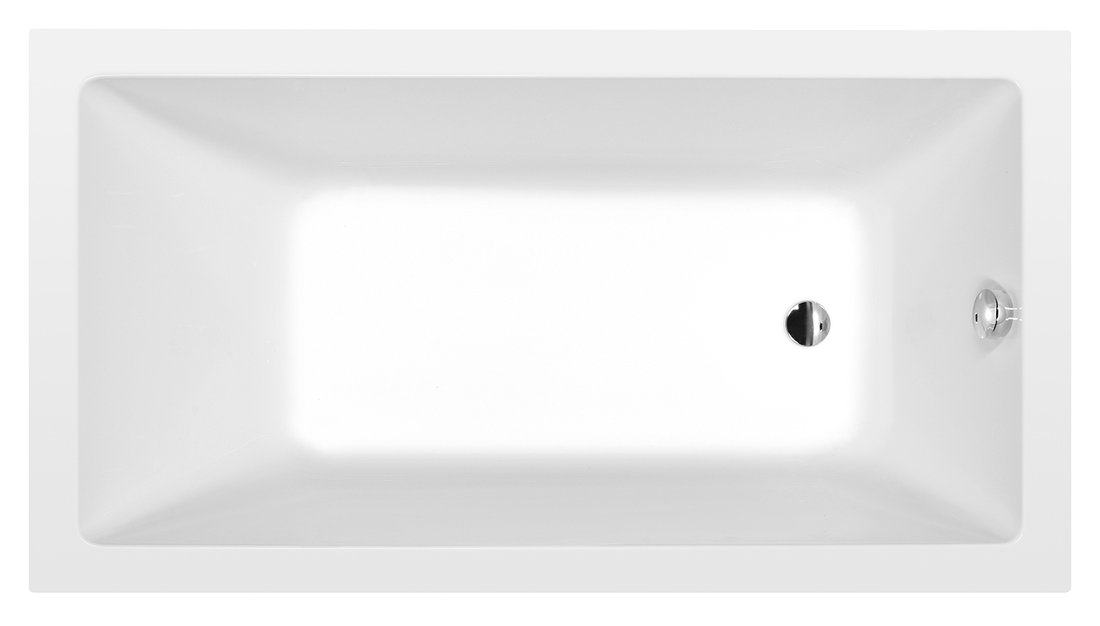 Polysan Noemi ligbad 160x80x39cm wit mat