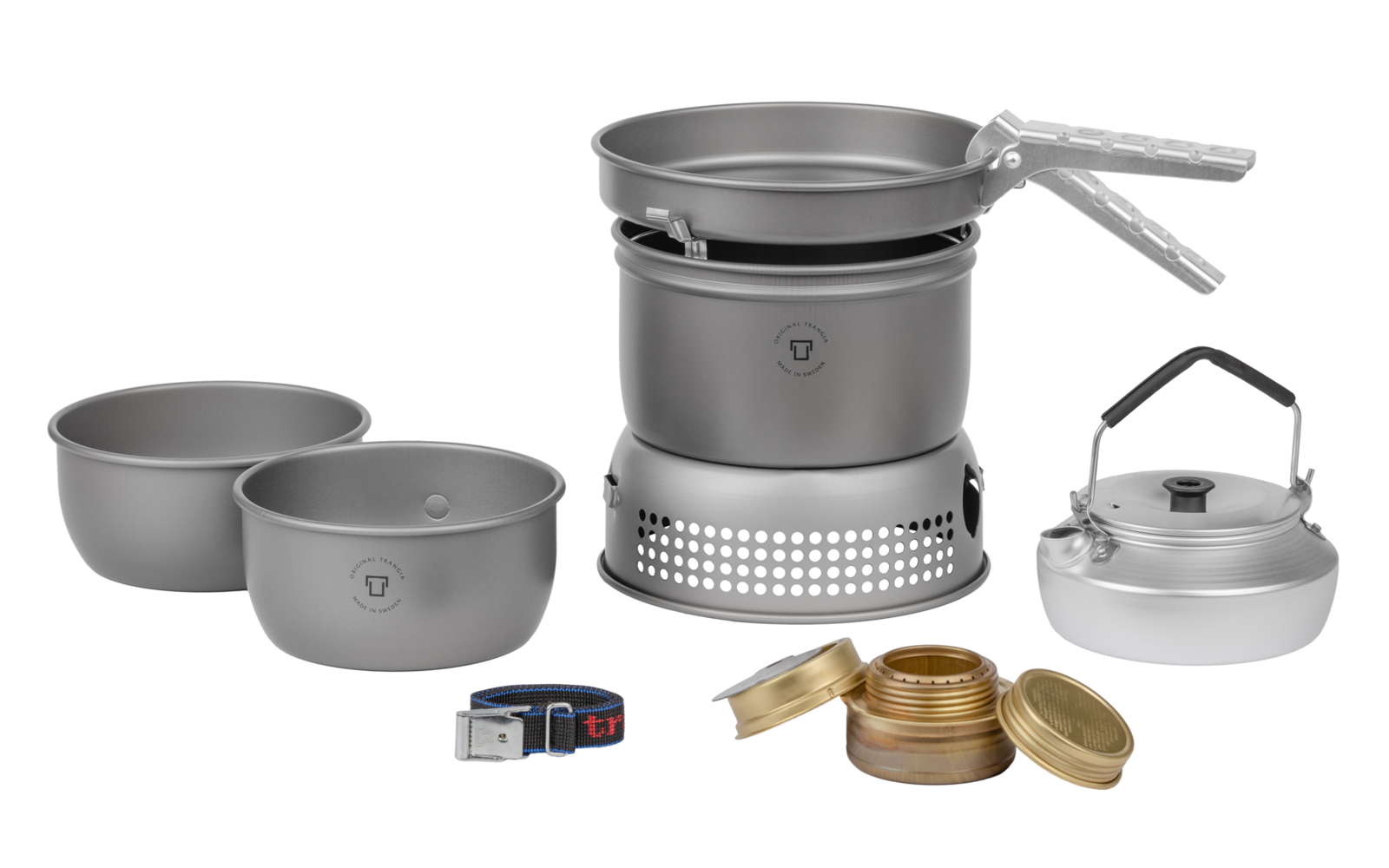Trangia Trangiakök 27-2 HA Campingkochset 4- teilig mit Spiritusbrenner Set 1