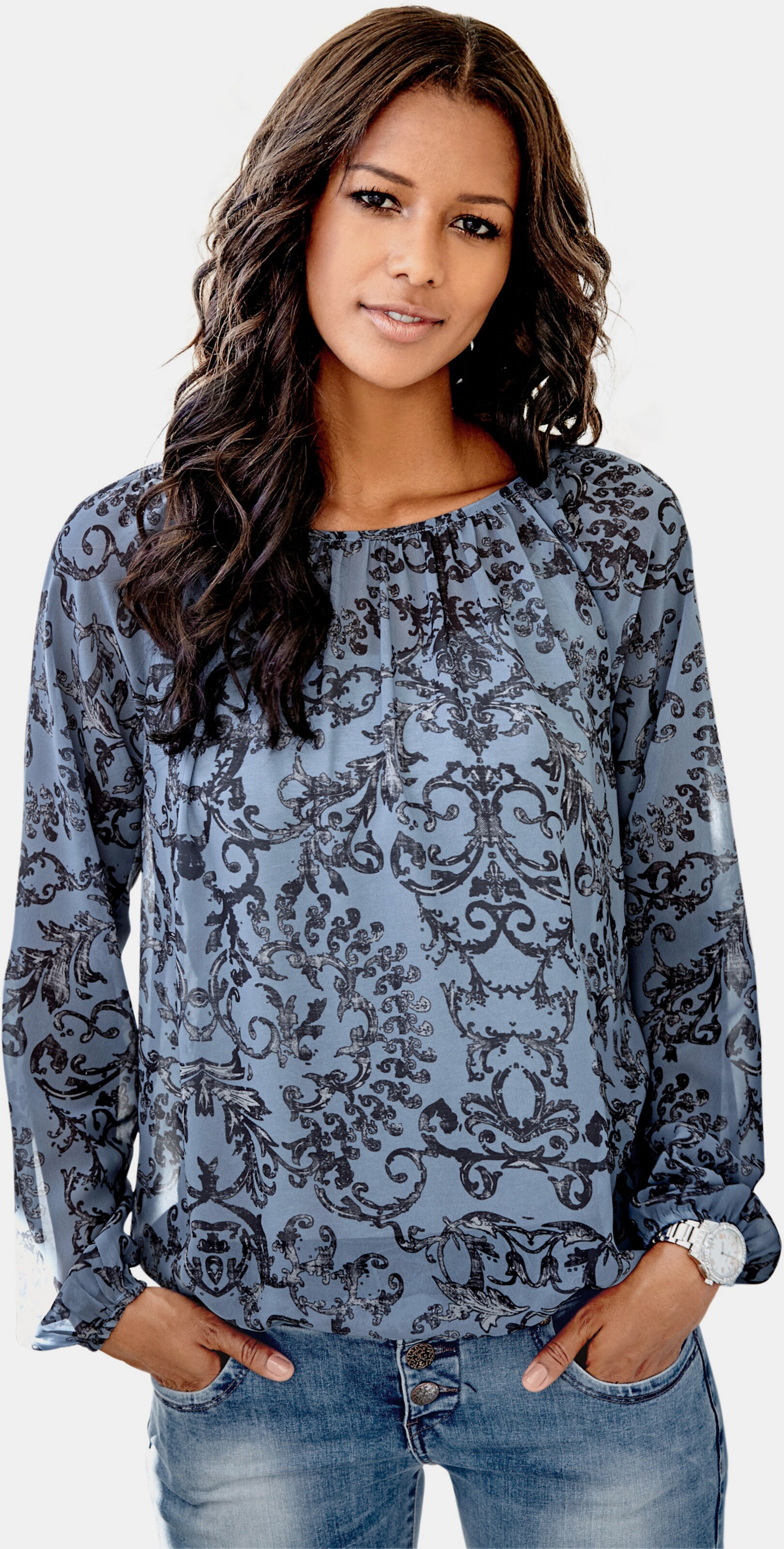 Druckbluse
