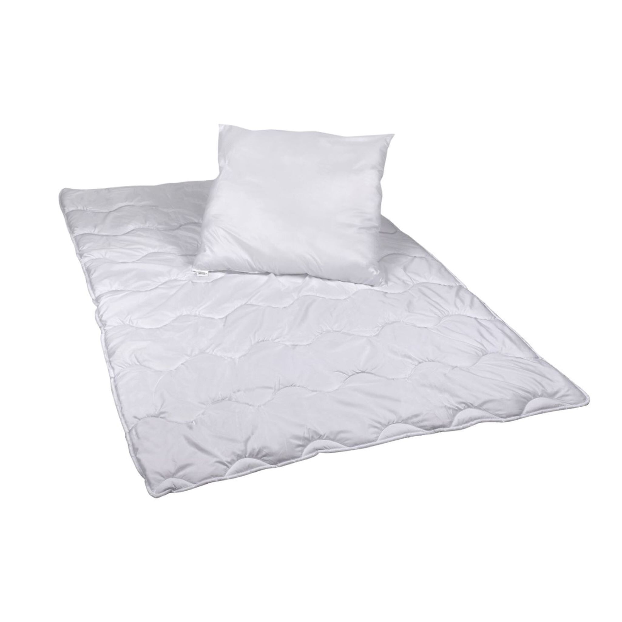 Premium Bettenset Mikrofaser, 2-teilig – Steppbettdecke200x220 cm Kopfkissen 80x80 cm