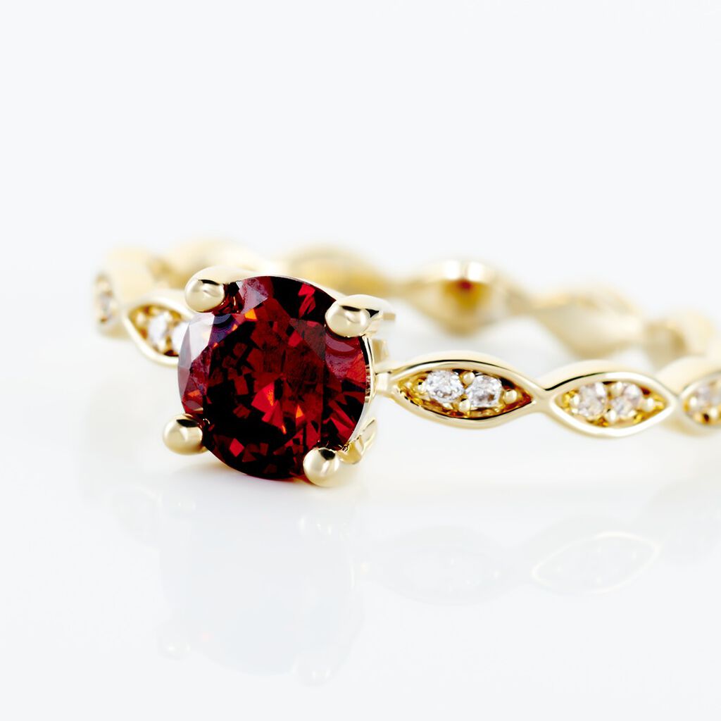 Bague Kurt Plaqué Or Jaune Oxyde De Zirconium