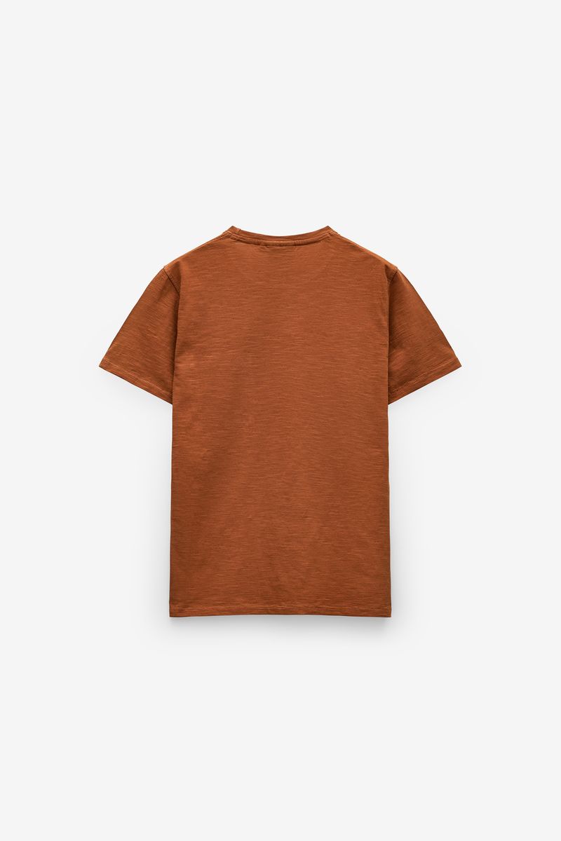 T SHIRT EM SLUB COM BOLSO