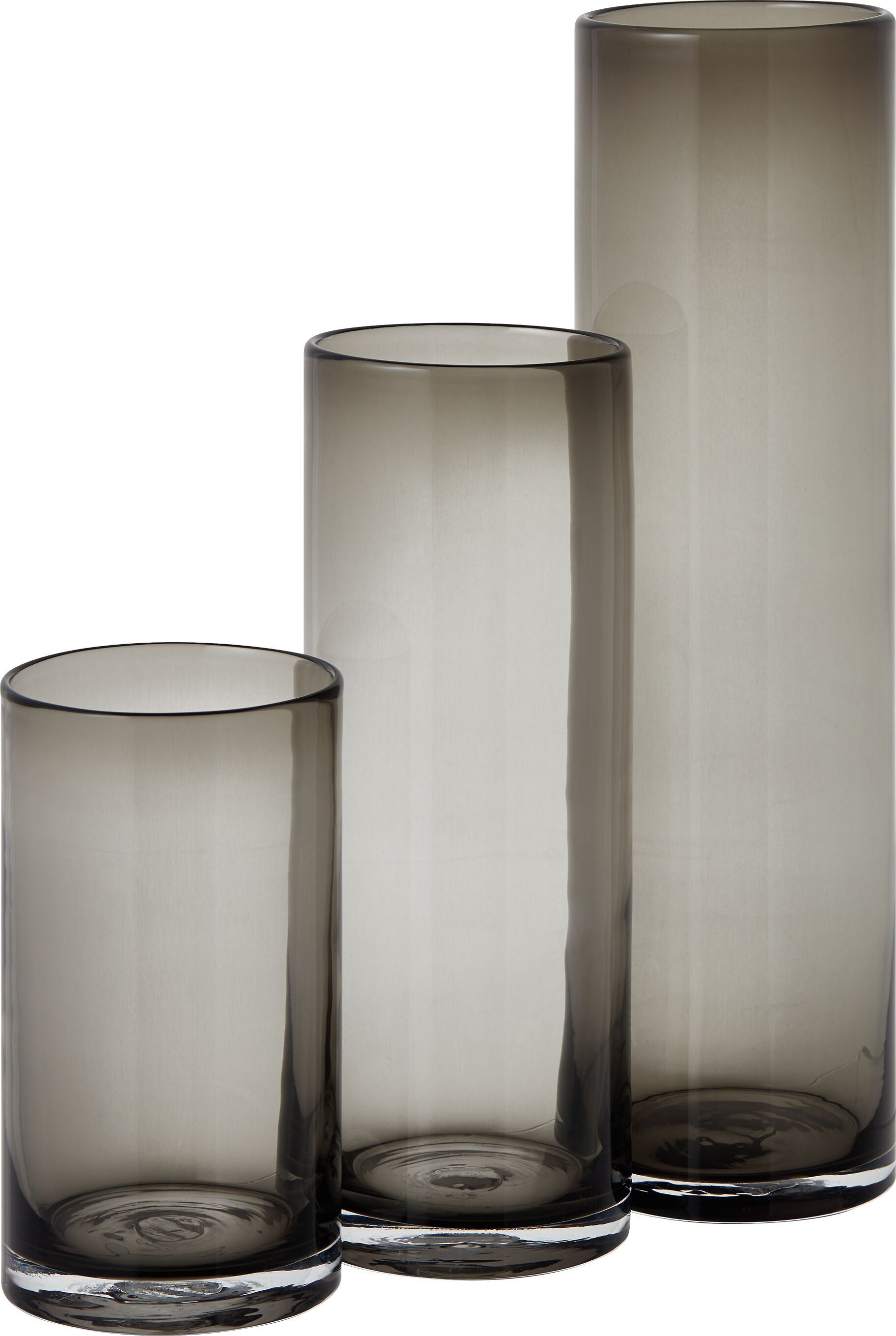 CORINNE Vase - Grau / H: 40.0 cm