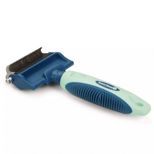 pente de ancinho azul e menta