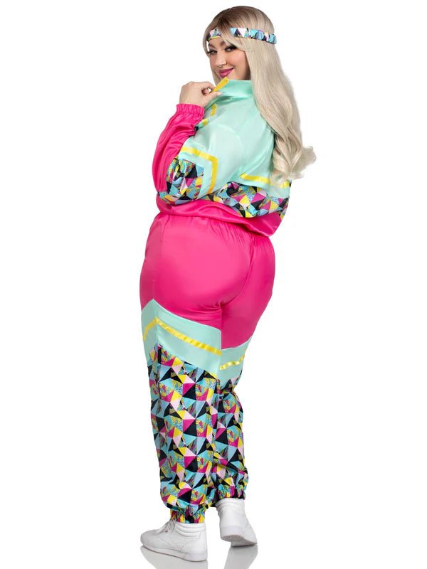 Neon 80S Trainingspak Fout Dames Leg Avenue