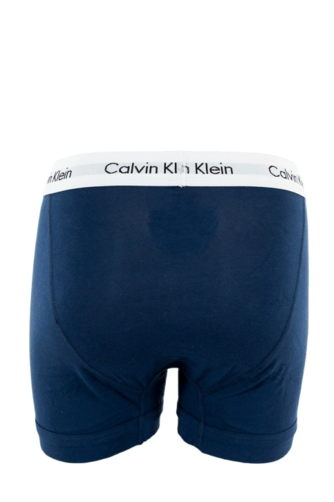 Calecons et slips calvin klein jeans 3p trunk 001 i03 white/red ginger/pyro blue