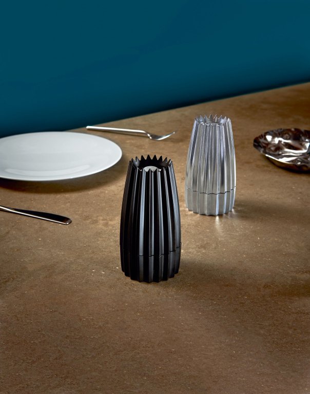 Alessi Grind peper- en zoutmolen aluminium