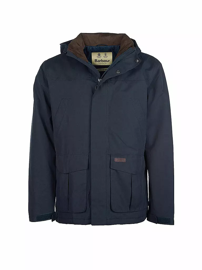 BARBOUR Parka BROCKSTONE dunkelblau