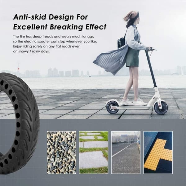 INF Punkteringsfritt dekk for Xiaomi elektrisk scooter  2-pack