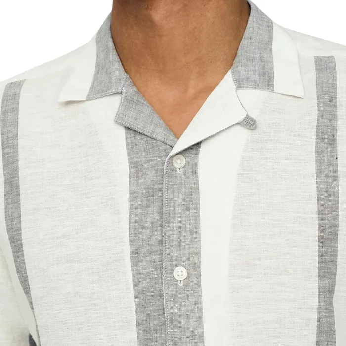 Only & Sons Caiden Stripe Linen Overhemd Heren
