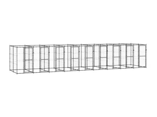 Chenil extérieur cage enclos 990 x 220 x 180 cm 02_0000362
