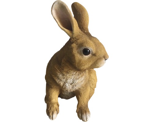 Decoratief beeldje Lafiora konijn zittend 30,5 cm bruin