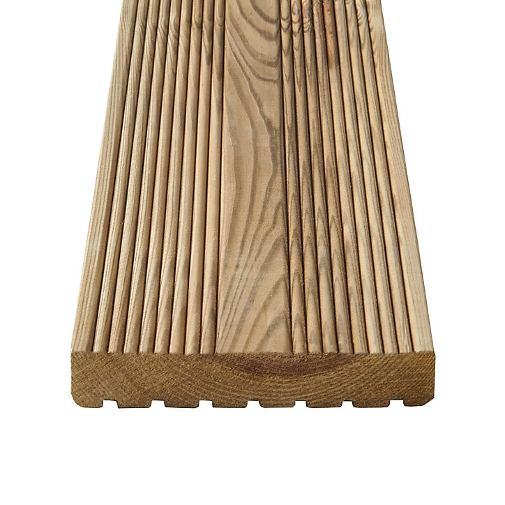 Lame de terrasse pin vert Lemhi L.240 x l.14,4 cm