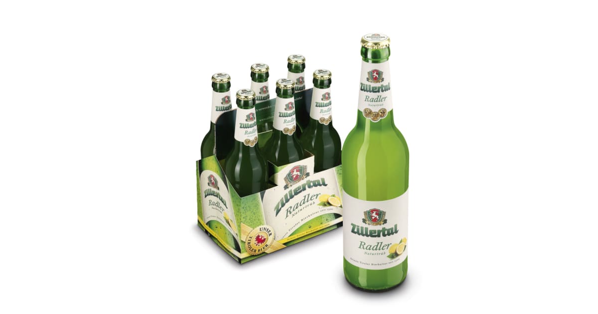 Zillertal Bier Radler naturtrüb Tray 6x 0,5 Liter (Mehrweg)