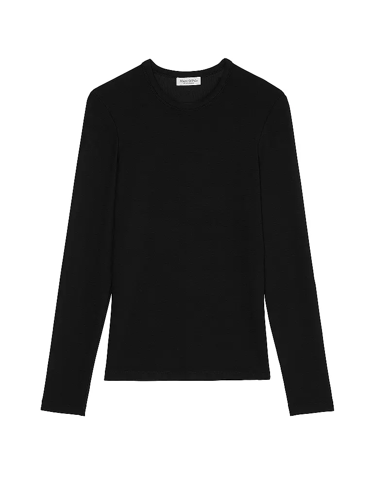 MARC O'POLO Langarmshirt  schwarz