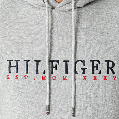 Sweat Capuche Corp Graphic 2204 Gris Chiné