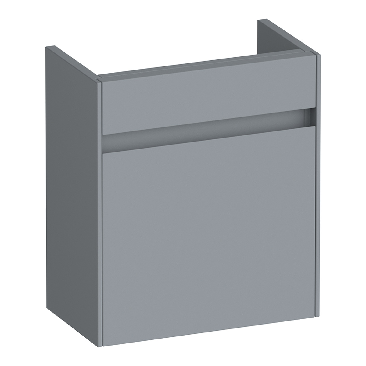Brauer Inspire fonteinkast 40cm met 1 deur linksdraaiend grijs mat