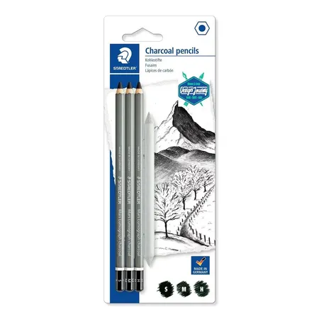 STAEDTLER® Mars® Lumograph® charcoal 100C Kohlestifte, 3er Packung